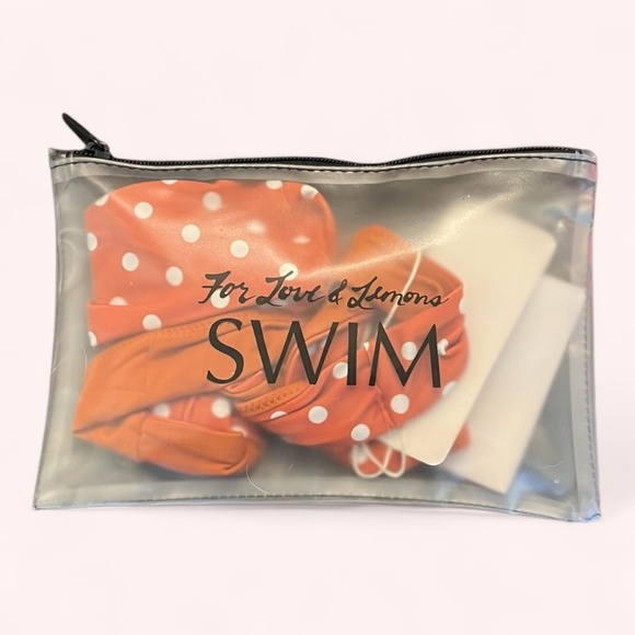 For Love & Lemons Low Rise Orange Polka Dot Cheeky Bikini Bottoms NWT Size L - Picture 7 of 7